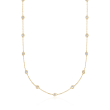 2.00 ct. t.w. Bezel-Set Diamond Station Necklace in 14kt Yellow Gold