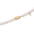 Mikimoto 7-11mm White Akoya and Golden South Sea Pearl Necklace with Diamond Accents in 18kt Gold