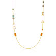 C. 2000 Vintage Ippolita &quot;Rock Candy&quot; Mother-Of-Pearl and 15.10 ct. t.w. Multi-Gemstone Necklace in 18kt Yellow Gold