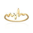 14kt Yellow Gold Heartbeat Ring