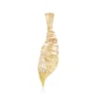Italian Two-Tone Gold Seashell Pendant