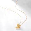 Simon G. Diamond-Accented Butterfly Drop Necklace in 18kt Yellow Gold