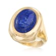 Andiamo Lapis Ring in 14kt Yellow Gold Over Resin