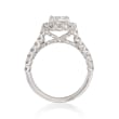 Henri Daussi 1.90 ct. t.w. Certified Diamond Engagement Ring in 18kt White Gold