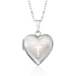 Child's Sterling Silver Heart Locket Necklace