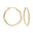 2.5mm 14kt Yellow Gold Hoop Earrings