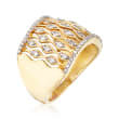 .50 ct. t.w. Diamond Wave Ring in 14kt Yellow Gold