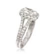 Henri Daussi 1.47 ct. t.w. Diamond Engagement Ring in 18kt White Gold