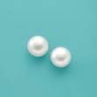 14-15mm Cultured Pearl Stud Earrings with 14kt Yellow Gold