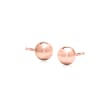 6mm 14kt Rose Gold Ball Stud Earrings