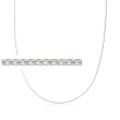 .6mm 14kt White Gold Wheat-Chain Necklace
