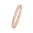.70 ct. t.w. CZ Ring in 14kt Rose Gold