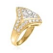 C. 1980 Vintage 2.56 ct. t.w. Diamond Fashion Ring in 18kt Yellow Gold