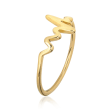 14kt Yellow Gold Heartbeat Ring