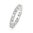 1.70 ct. t.w. CZ Eternity Band in Sterling Silver