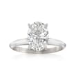 1.70 Carat Certified Diamond Solitaire Ring in 14kt White Gold
