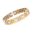 C. 1980 Vintage 1.65 ct. t.w. Diamond Link Bracelet in 14kt Yellow Gold