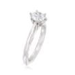 Gabriel Designs 14kt White Gold Six-Prong Engagement Ring Setting