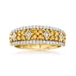C. 2000 Vintage .65 ct. t.w. Yellow and White Diamond Ring in 18kt Yellow Gold