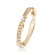 Henri Daussi .25 ct. t.w. Diamond Wedding Ring in 14kt Yellow Gold