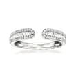 .50 ct. t.w. Diamond Open-Space Cuff Ring in 14kt White Gold