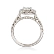 Henri Daussi 2.18 ct. t.w. Certified Diamond Engagement Ring in 18kt White Gold