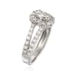 Henri Daussi 1.51 ct. t.w. Diamond Engagement Ring in 18kt White Gold