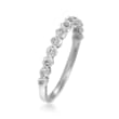 Henri Daussi .17 ct. t.w. Diamond Wedding Ring in 14kt White Gold