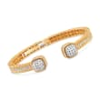 Roberto Coin &quot;Barocco&quot; 2.19 ct. t.w. Diamond Cuff Bracelet in 18kt Yellow Gold