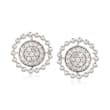 .27 ct. t.w. Diamond Circle Earrings in 14kt White Gold