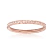 .70 ct. t.w. CZ Ring in 14kt Rose Gold