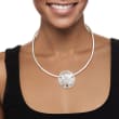 Sterling Silver Sand Dollar Necklace 18-inch