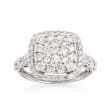 C. 1990 Vintage 2.00 ct. t.w. Diamond Cluster Ring in 18kt White Gold