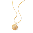 14kt Yellow Gold Concentric Circle Pendant 