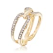 .33 ct. t.w. Diamond Horsebit Ring in 14kt Yellow Gold