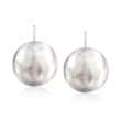 Italian Sterling Silver Ball Drop Earrings