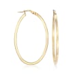 Roberto Coin 18kt Yellow Gold Oval Hoop Earrings