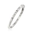 .16 ct. t.w. Baguette and Round Diamond Ring in 14kt White Gold