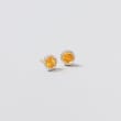 2.50 ct. t.w. Citrine Stud Earrings with Diamond Accents in 14kt Yellow Gold