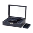 Wolf &quot;Howard&quot; Navy Leather Watch Box