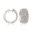 .24 ct. t.w. Diamond Hoop Earrings in Sterling Silver