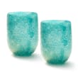 Murano Glass and Turquoise Millefiori Goto Tumblers from Italy
