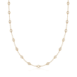 2.00 ct. t.w. Bezel-Set Diamond Station Necklace in 18kt Yellow Gold