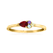 .29 ct. t.w. Multi-Gemstone Ring in 14kt Yellow Gold
