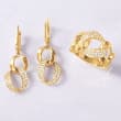 .58 ct. t.w. Diamond Link Drop Earrings in 14kt Yellow Gold