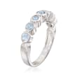 1.00 ct. t.w. Bezel-Set Blue Topaz Ring in Sterling Silver