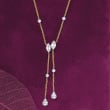.50 ct. t.w. Diamond Y-Necklace in 14kt Two-Tone Gold