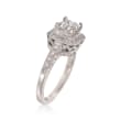 1.63 ct. t.w. Certified Diamond Engagement Ring in 18kt White Gold