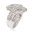 .98 ct. t.w. Round and Baguette Cut Diamond Ring