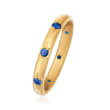 Mazza .40 ct. t.w. Sapphire Eternity Band in 14kt Yellow Gold